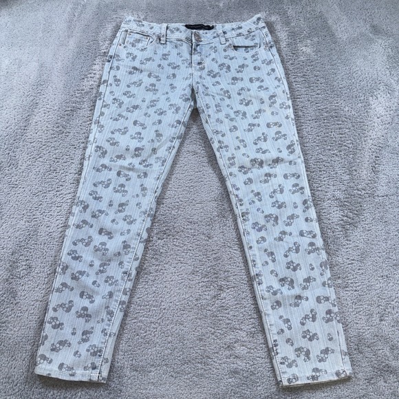 Rue Denim - Twentyone Black By Rue21 Black Skull Women's Skinny Jeans Size 7/8 R